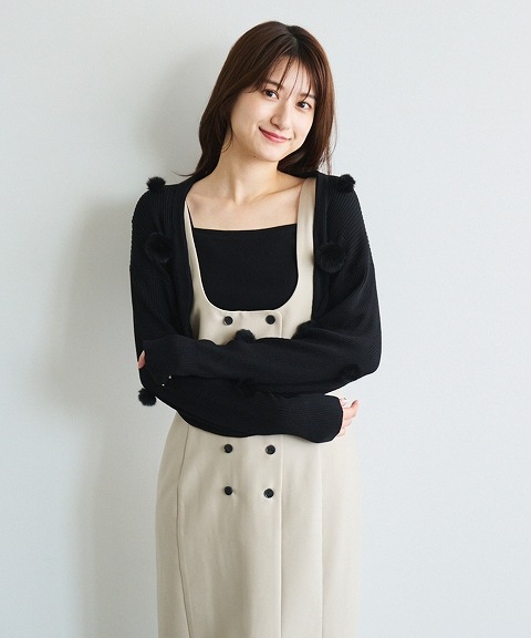 SALE60%OFF】COCODEAL ココディール ファーポンポンショートボレロ