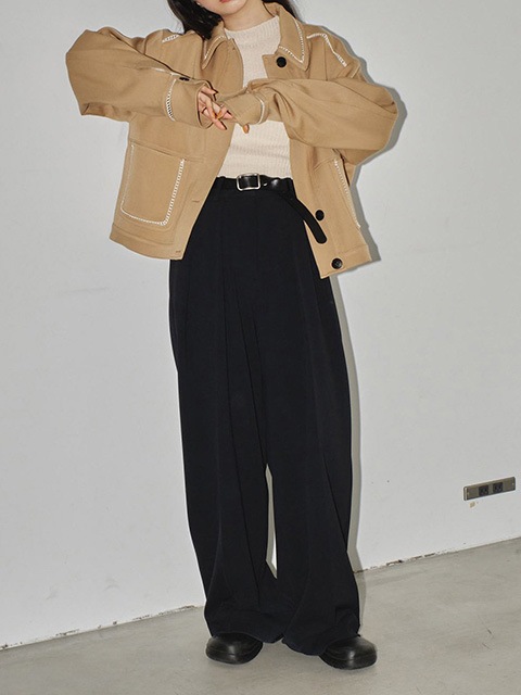 todayfulトゥデイフルDoubletuck Twill Trousers TODAYFUL (トゥデイフル）Doubletuck Twill Trousers 即納