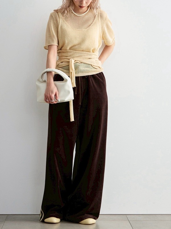 ��SOLD OUT��anuke ����̡���  Velour Track Pants 62620704  /����󥻥������Բľ��� �������ˤ�15���ޤ�¨��ȯ��(���˰ʳ�)��
