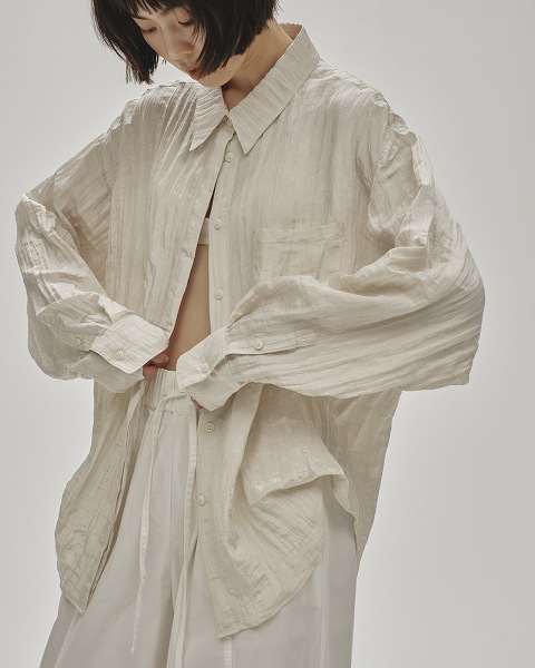 TODAYFUL - トゥデイフル  todayful Collarless Satin Shirts TODAYFUL（トゥデイフル）の「カラーレスサテンシャツ