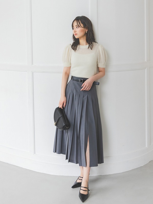 ��SALE40%OFF��SNIDEL ���ʥ��ǥ�  �٥���դ��ץ꡼�ĥ��󥰥������� SWFS254129 /����󥻥������Բľ��ʡ������ˤ�15���ޤ�¨��ȯ��(���˰ʳ�)��