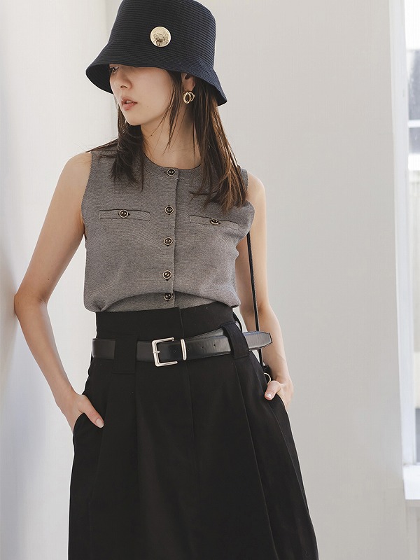 スナイデル snidel Sustainableニットジレプルオーバー 0サイズ ニット