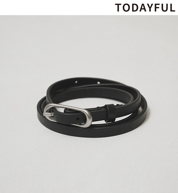 ��ͽ���ʡ�TODAYFUL �ȥ��ǥ��ե�  Oval Backle Narrow Belt 12621017 9�����10��������ͽ�� /����󥻥������Բľ���