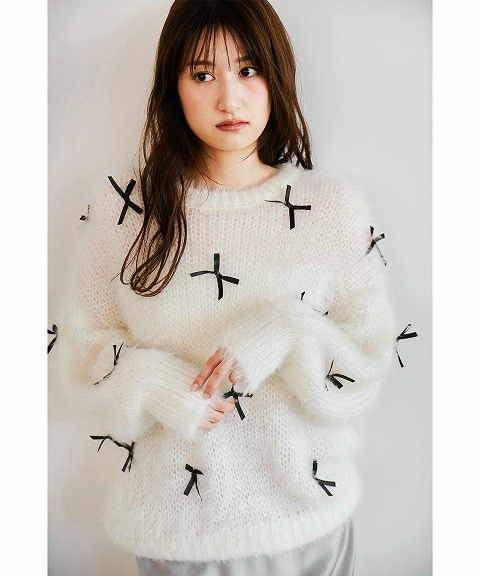 SALE60%OFF】COCODEAL ココディール リボンフェザーニット 74731450