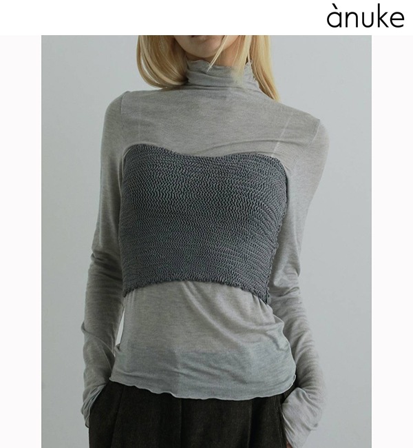 anuke ����̡���  Cashmeresilk Turtle Tops 62520616  �ͥ��ݥ�����̵�� /����󥻥������Բľ��ʡ������ˤ�15���ޤ�¨��ȯ��(���˰ʳ�)��