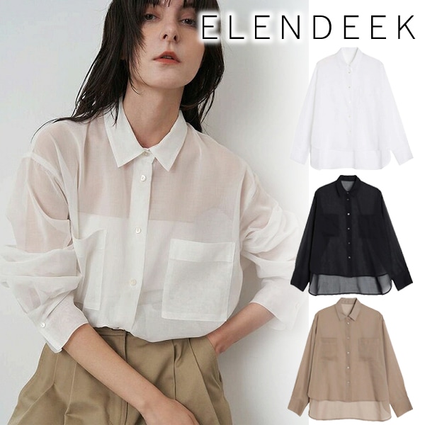 SALE50%OFF】ELENDEEK エレンディーク OVER SIZE SHEER SH オーバー
