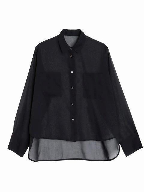 【新品・タグ付き】エレンディーク　オーバーテントブラウス　シャツ　黒　フリー オーバーテントブラウス（シャツ/ブラウス）｜ELENDEEK（エレン