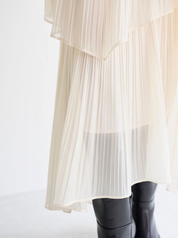 SALE40%OFF】SNIDEL スナイデル ストレートプリーツティアードスカート