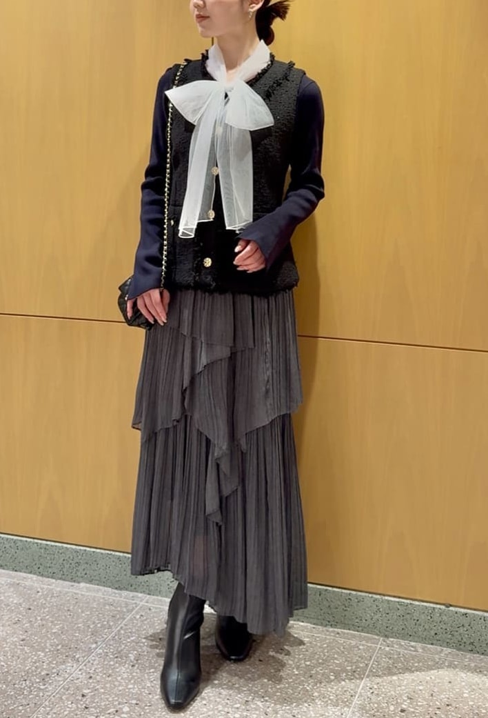 SALE40%OFF】SNIDEL スナイデル ストレートプリーツティアードスカート