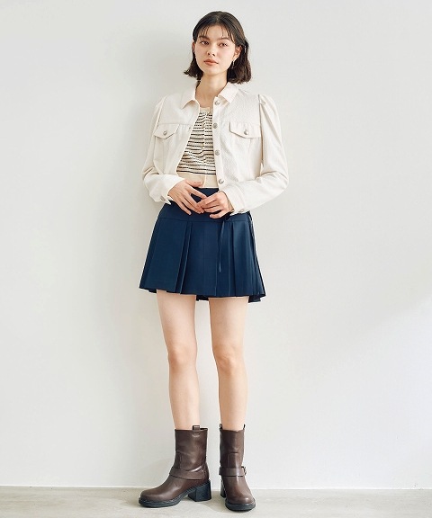 SOLD OUT】COCODEAL ココディール ボーダーケーブルニット