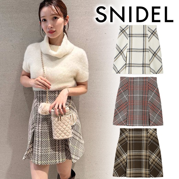 SALE50%OFF】SNIDEL スナイデル Sustainableロービングチェックミニ