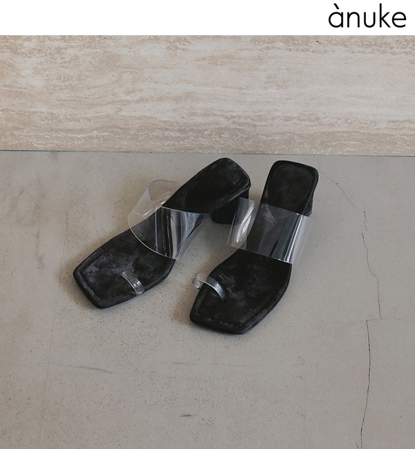 ��ͽ���ʡ�anuke ����̡���  Square Clear Sandals 62611019 3������4��������ͽ�� /����󥻥������Բľ���