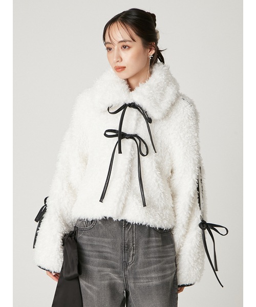 専用▼未使用✨極美品✨エブリデイアイライク✨Modern Jacket ダブル 期間限定10％OFF】【予約商品】FRAY I.D フレイアイディー リボンボア