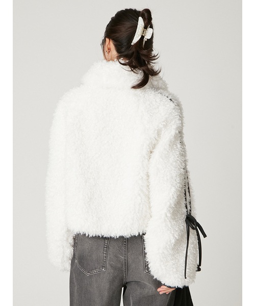 フレイアイディー　リボンボアファージャケット リボンボアファージャケット(ブルゾン)｜アウター｜FRAY I.D（フレイ