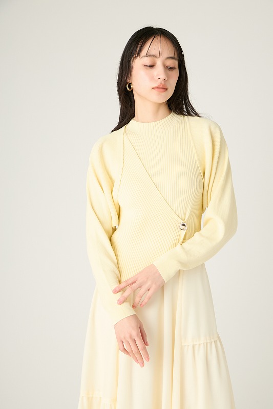期間限定10%OFF】FRAY I.D フレイアイディー バックリボンボレロ