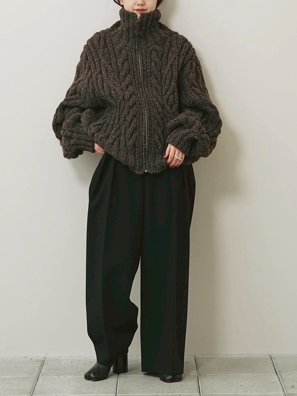 ��ͽ���ʡ�TODAYFUL �ȥ��ǥ��ե�  Volume Handknit Cardigan 12620511 10�����11��������ͽ�� /����󥻥������Բľ���