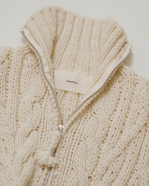 ��ͽ���ʡ�TODAYFUL �ȥ��ǥ��ե�  Volume Handknit Cardigan 12620511 10�����11��������ͽ�� /����󥻥������Բľ���