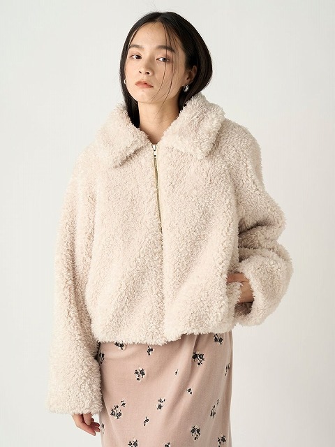 FRAY I.D オフホワイト クロップドジャケット