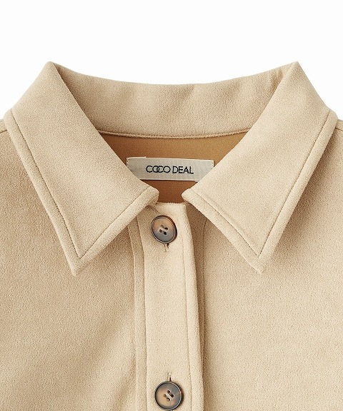 SOLD OUT】COCODEAL ココディール スウェードシャツブルゾン