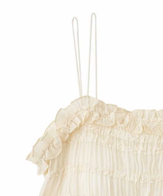 新品タグ付き☆カップ付きフリルキャミソール LILLIAN CARAT 黒 バックデザインカップ付きキャミ｜PETAL ONLINE（ペタルオンライン）