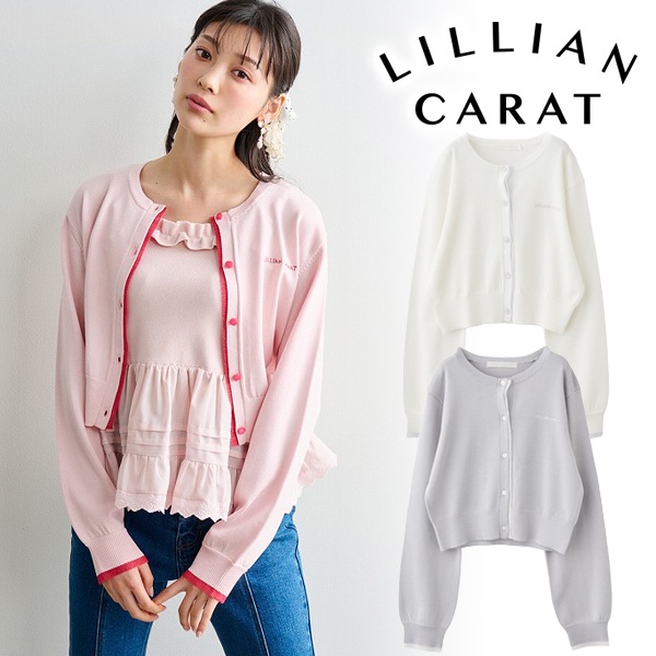 SOLD OUT】LILLIAN CARAT リリアンカラット バイカラーニット