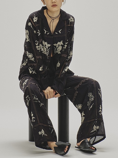 TODAYFUL Embroidery Patchwork 美品 todayful Embroidery Patchwork Shirts