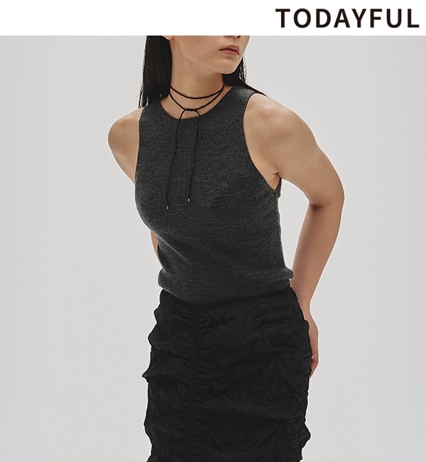 トップス todayful Merinowool 100% Tanktop TODAYFUL/トゥデイフル】Merinowool 100% Tanktop/メリノウール