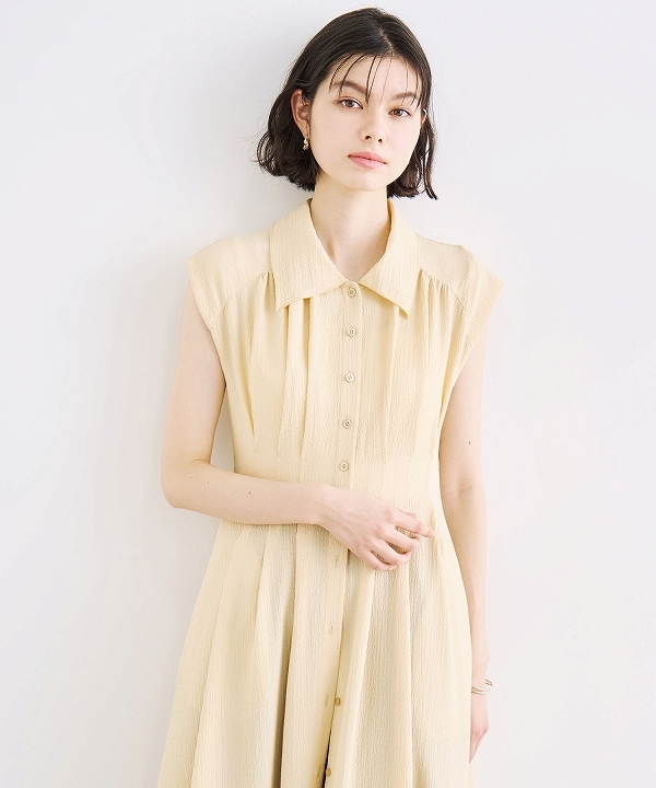 COCO DEAL ノースリーブシャツワンピース アイボリー SALE30%OFF】COCODEAL ココディール ノースリーブシャツ