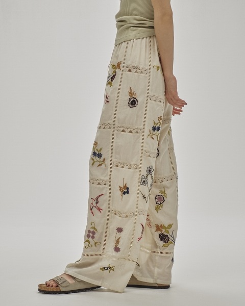 SOLD OUTTODAYFUL ȥǥե  Embroidery Patchwork Trousers 12510701 /󥻥Բľʡˤ15ޤ¨ȯ(˰ʳ)