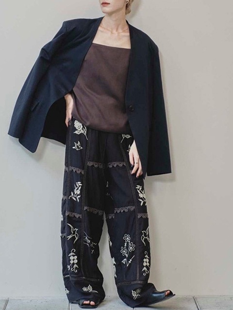 SOLD OUTTODAYFUL ȥǥե  Embroidery Patchwork Trousers 12510701 /󥻥Բľʡˤ15ޤ¨ȯ(˰ʳ)