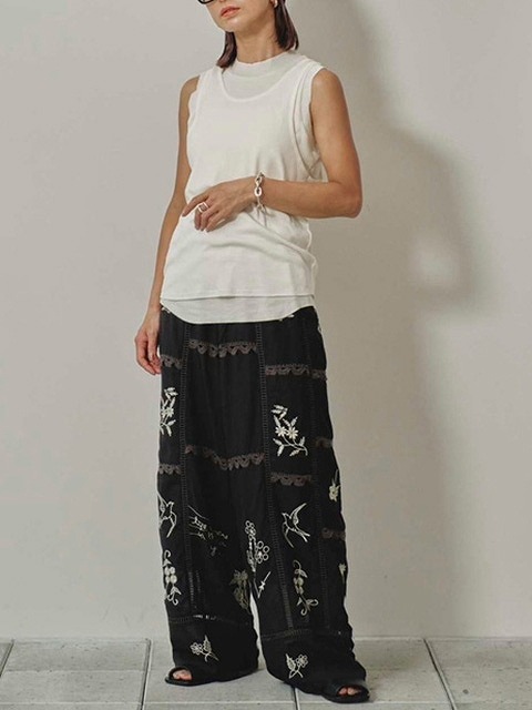 SOLD OUTTODAYFUL ȥǥե  Embroidery Patchwork Trousers 12510701 /󥻥Բľʡˤ15ޤ¨ȯ(˰ʳ)
