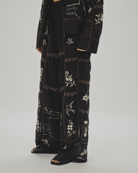 SOLD OUTTODAYFUL ȥǥե  Embroidery Patchwork Trousers 12510701 /󥻥Բľʡˤ15ޤ¨ȯ(˰ʳ)