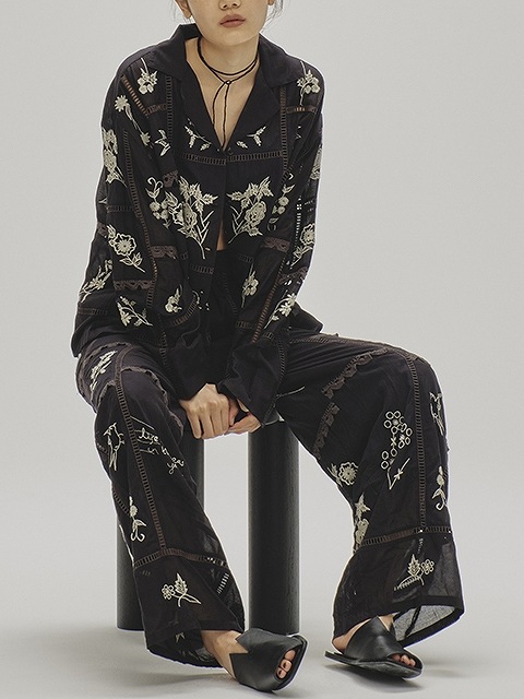 SOLD OUTTODAYFUL ȥǥե  Embroidery Patchwork Trousers 12510701 /󥻥Բľʡˤ15ޤ¨ȯ(˰ʳ)