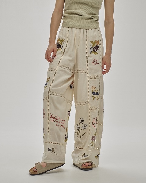 SOLD OUTTODAYFUL ȥǥե  Embroidery Patchwork Trousers 12510701 /󥻥Բľʡˤ15ޤ¨ȯ(˰ʳ)