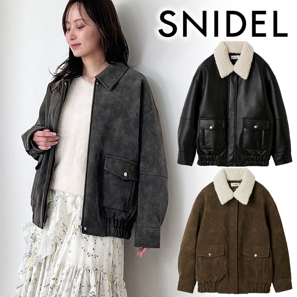 期間限定10%OFF】SNIDEL スナイデル マルチファブリックボアカラー