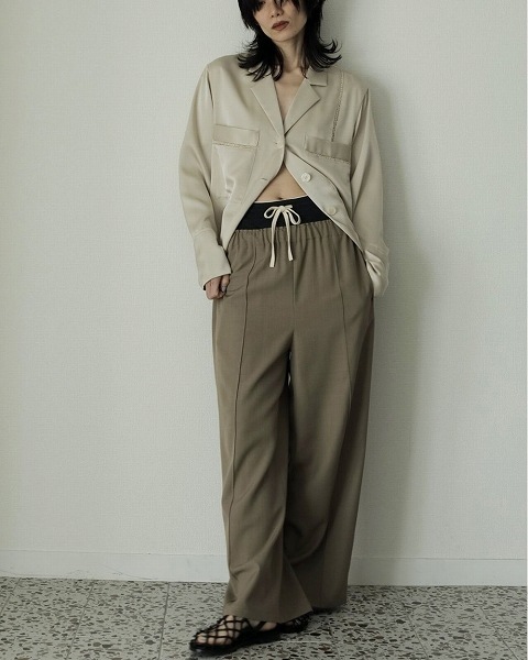 anuke アンヌーク Pintuck Wide Pants 62520730 /キャンセル返品