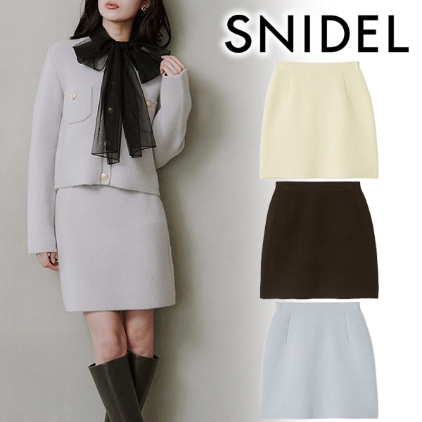 フォックスニットスカート　スナイデル　snidel フォックスニットスカート(ミニスカート)｜スカート｜SNIDEL