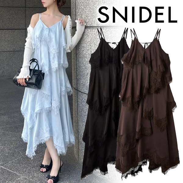�ڴ��ָ���10%OFF��SNIDEL ���ʥ��ǥ�  �졼���ȥ��ƥ������ɥ��󥰥ɥ쥹 SWFO264198  /����󥻥������Բľ��� �������ˤ�15���ޤ�¨��ȯ��(���˰ʳ�)��
