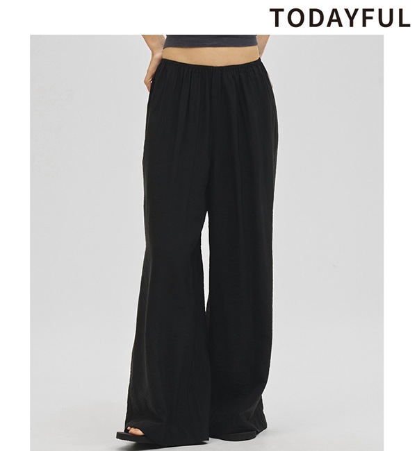 �ڴ��ָ���ݥ����5%��10/18(��)23:59�ޤǡۡ�ͽ���ʡ�TODAYFUL �ȥ��ǥ��ե�  Easy Sheer Pants 12710705 5������6��������ͽ�� /����󥻥������Բľ���