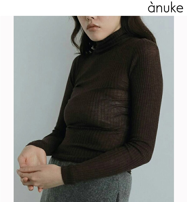 ��SALE60%OFF��anuke ����̡���  Soft Rib Turtle 62520536 �ͥ��ݥ�����̵��/����󥻥������Բľ��ʡ������ˤ�15���ޤ�¨��ȯ��(���˰ʳ�)��