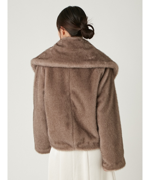 FRAY ID ECOPELビッグカラーショートジャケット ECOPELビッグカラーショートジャケット（テーラードジャケット