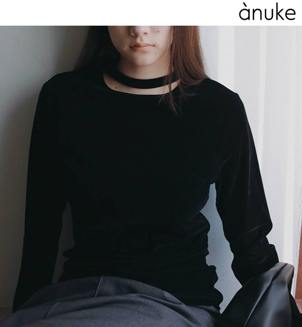 ��SOLD OUT��anuke ����̡���  Velour Tie Tops 62620615 ����󥻥������Բľ��� �������ˤ�15���ޤ�¨��ȯ��(���˰ʳ�)��