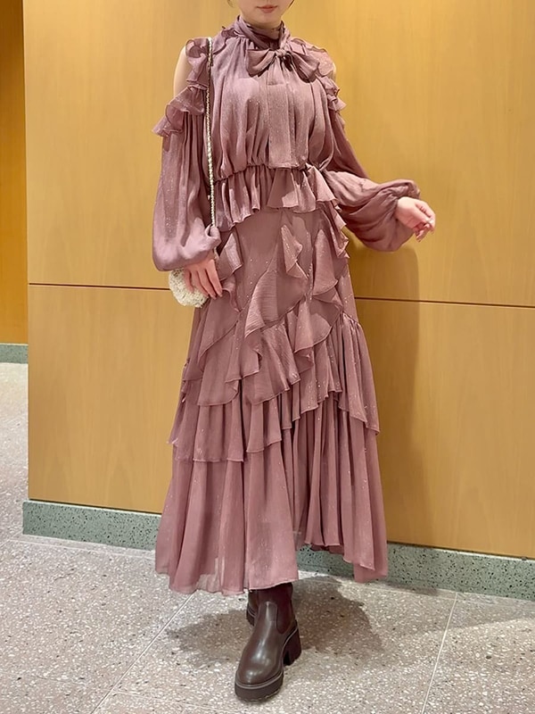 SALE40%OFF】SNIDEL スナイデル ラッフルフリルティアードスカート