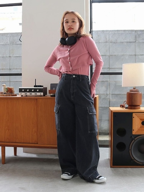 Ungrid アングリッドカーゴルーズデニム 112342415101 SALE70%OFF】Ungrid アングリッド カーゴルーズデニム