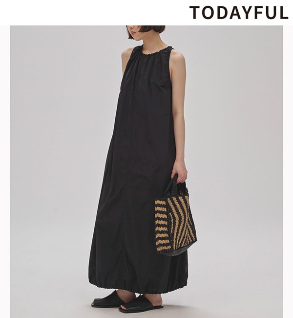 新品未TODAYFUL Gather Balloon Dress ブラック TODAYFUL(トゥデイフル) / Life's online store（ライフズ