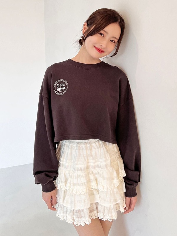 期間限定15%OFF】SNIDEL スナイデル ラッフルティアードスカショーパン