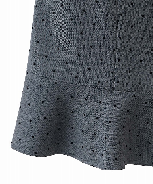 LILLIAN CARAT リリアンカラット ヘムフレアジャケットミニワンピース