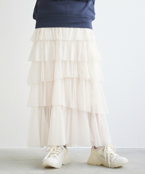 SALE40%OFF】COCODEAL ココディール チュールティアードスカート 