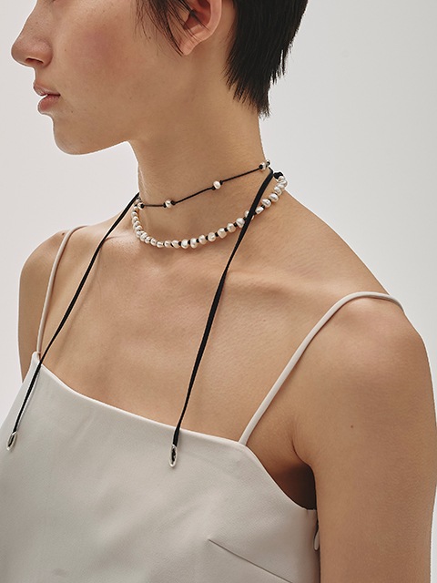 11/9()1000OFF ݥ󥳡ɡ1000tfTODAYFUL ȥǥե  Pearl Ribbon Choker 12510909 /󥻥Բľʡˤ15ޤ¨ȯ(˰ʳ)