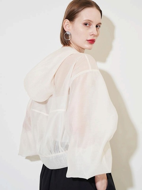 SALE50%OFF】ELENDEEK エレンディーク HOODIE SHEER BZ フーディー